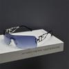 Gafas de Sol Y2K Milenio Europeas y Americanas para Mujer 2023 Nuevas de Alto Nivel Anti-UV UV400 Gafas de Sol Huecas