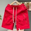 Shorts Casuales de Verano para Hombre con Bolsillos, Secado Rápido, Corte Holgado, Pierna Recta, Shorts Deportivos Juveniles, Shorts de Trabajo Estilo Japonés