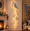 Luminária de Parede Trilha Mágica de Natal Transfronteiriça, uma luminária de parede de madeira para a Trilha Mágica de Natal
