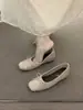 Recién llegado: Zapatos Planos de Mujer con Bloques de Color para Aumentar la Altura, Otoño 2026, Bailarinas de Suela Suave con Lazo