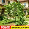 Treliça reforçada para uvas feita de tubo de aço revestido de 25 mm, suporte de escalada para exterior para maracujá, kiwi, abóbora e cabaça