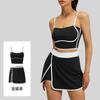 Conjunto Esportivo Linear de Verão para Mulheres, Anti-Exposição, à Prova de Choque para Corrida, Fitness e Yoga