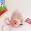 Bolsa Infantil Fofa Desenho Animado Pelúcia Porta-Moedas Meninas Lazer ao Ar Livre Transversal Tendência Bolsa de Peito Venda Direta da Fábrica
