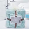 Venta al por mayor de fábrica toalla de vellón de coral de alta densidad toalla de baño hilo para madre e hijo bolsa suave absorbente secado rápido toallas de regalo