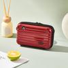 Bolsa Premium de Grande Capacidade para Viagem, Bolsa Pequena Quadrada Transversal, Porta-Moedas Portátil de Casca Dura, Armazenamento para Celular e Necessaire