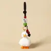 Llavero Colgante Tallado en Madera Hecho a Mano de Pato Lindo Colgante para Bolsa Regalo de Cumpleaños para Amiga