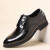 Sapatos masculinos de couro casuais de negócios couro camada superior pele de carneiro sapatos masculinos sola macia sapatos formais de bico fino atacado sapatos masculinos