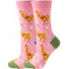 Calcetines de otoño e invierno de Amazon para mujer, calcetines de animales, calcetines de frutas, calcetines de marea para hombre, calcetines de comida divertidos.