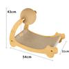 Nido Rascador de Sisal para Gatos Integrado Universal para las Cuatro Estaciones Tabla para Uñas de Gato Resistente al Desgaste Sin Migajas Tumbona para Gatos Rascador para Gatos