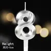 Decoración de pastel de Año Nuevo 2024 fiesta navideña celebridad de internet vela digital cumpleaños tarjeta de feliz año nuevo enchufe para vestir