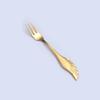 304 Colher de Aço Inoxidável ins Wing Colher Colher de Café Dourado Garfo Pequeno Sobremesa Três Dentes Garfo Colher Garfo Pequeno Presente