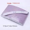 Tira de polimento de unhas lisa cinza faixa de areia arquivo de unhas Purple Heart tira de areia aparando com dentes unha esfregando tira de dupla face arquivo
