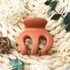 Pinza grande para coleta alta con forma de calabaza mate, artefacto fijador anticaída, pinza simple para la parte trasera de la cabeza, pinza para el pelo de网红, venta al por mayor