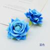 Caja de regalo con forma de trompeta de rosa y cuerno de terciopelo de imitación, caja de flores con diseño de escena de ceremonia de boda, producción de tocado de ropa china antigua