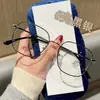 Novos Armações de Óculos Masculinas de Metal Fábrica Atacado Feminino Tendência Moda Transfronteiriça Retrô Venda Quente Estilo Coreano Anti-Luz Azul