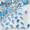 Venda Quente 3*6mm Ponta Dupla Base Plana Série Brilho Diamante Formato Especial Joias para Unhas Diamante Vestível Acessórios para Unhas Fabricante Atacado