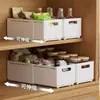 Caja de almacenamiento tipo cajón retráctil para escritorio, para snacks, artículos diversos, caja de almacenamiento para cocina, caja de almacenamiento de ángulo recto para gabinete profundo