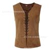 En Stock Amazon Más Vendido Gótico Steampunk con Cordones Chaleco Revival Disfraz de Performance Cosplay Retro