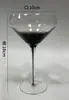 Vela de Nube Copa de Vino Tinto Cristal Gris Humo Gradiente Copa de Uva Soplada Artificialmente