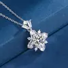 Nuevo Collar de Estrella de Ocho Puntas Europeo y Americano Ocho Corazones y Ocho Flechas Colgante de Circonita Lujoso Versátil Nicho Collar Versátil Copo de Nieve