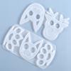 Yu Meiren diy Molde de silicona para llavero de resina epoxi de cristal hebilla de boxeo cara de gato dedo Tigre molde de silicona al por mayor