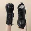 Botines Nuevos Estilo Otoño e Invierno 2026 para Mujer, Botines Ajustados, Estilo Británico, con Cremallera Trasera, Forro de Felpa, Cálidos, Suela Gruesa, Botas Martin