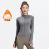 Conjunto de Yoga de Terciopelo Tallas Grandes para Mujer, Ajuste Delgado, Cuello Alto, Manga Larga, Alta Elasticidad, Amigable con la Piel, Invierno, Pilates, Fitness, Conjunto Deportivo