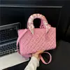 Bolso de Bufanda de Seda Lujo Ligero 2026 Principios de Primavera Cruzado Versátil Bordado Pesado Bolso Lady Dior Bolso de Mano Bolso Cuadrado Pequeño Bolso de Hombro Texturizado