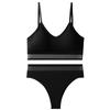 Comércio exterior explosivo cor transfronteiriça plus size triângulo copo sexy linda roupa íntima traseira tanga base sutiã roupa íntima