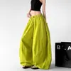 Pantalones de pierna ancha con diseño original de seda helada para hombre y mujer, nuevo estilo de verano, cintura alta elástica, protección solar, pantalones casuales holgados