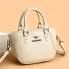 Bolsa Transversal de Verão 2026 Novo Estilo Elegante Fashionável Bolsa Boston Retrô Bolsa de Ombro Simples para Mães