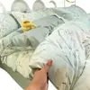 Conjunto de três peças 100% algodão para dormitório estudantil A, edredom de algodão, roupa de cama de algodão puro, conjunto de seis peças para cama de solteiro em quarto
