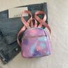 Mochila High-End de Cor Contrastante para Mulheres 2025 Nova Moda Bolsa de Viagem Mochila de Mamãe Estilo Coreano Estudante Casual Bolsa Escolar