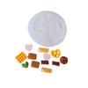 Faça você mesmo Bolo com Calda Cremosa Decoração de Vela de Biscoito Molde de Silicone Recheio de Chocolate Molde Barra de Wafer