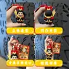 Chaveiro Criativo do Personagem Lu Bu dos Três Reinos Boneco de Borracha Macia Pingente Decoração de Bolsa Chaveiro de Carro Presente Venda por Atacado