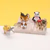 Lindo llavero colgante de cachorro de mascota de dibujos animados, colgante de perro creativo, pequeño regalo para estudiantes y parejas, decoración de perro