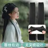 Pieza de peluca Hanfu no se enreda fácilmente pieza de pelo aceitoso fila de pelo especial para maquillador pieza de pelo liso estilo de peinado de rodete para vestido antiguo