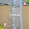 Venda Direta da Fábrica Renda para Cortina, Renda Plissada de Chiffon com Pérolas, Acessórios de Barra de Renda, Acessórios para Vestido de Noiva