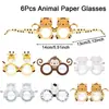 Óculos e máscaras da Patrulha Canina e Homem-Aranha em estoque transfronteiriços, máscaras de festa de desenhos animados, itens decorativos de papel para festa à fantasia