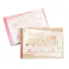 Libro de pegatinas para journaling con patrones de cuadrícula y lunares, pegatinas base decorativas para collage, colección de pegatinas para journaling