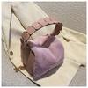 Mini Bolso Pequeño Esponjoso Estilo Coreano para Mujer Otoño e Invierno Nueva Moda Estilo Coreano Estilo Occidental Bolso de Mano de Felpa Cadena Hombro Cruzado