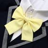 Gravata Borboleta Sólida Sem Costura Estilo Japonês Acessório Floral para Camisa de Uniforme Jk Roupa de Marinheiro Laço Básico