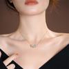 Colar de Prata S925 Badu Jewelry Xiaozong Colar de Alta Qualidade Luxo Acessível Caixa de Jade Hetian Corrente Estilo Ins Tendência Nacional Retrô
