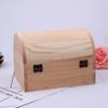 Dropshipping Transfronterizo Caja de Almacenamiento de Madera de Pino Caja de Joyería de Madera para el Hogar Adorno de Madera de Pino Caja de Madera Maciza Caja de Almacenamiento Arqueada