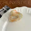 Valor Yan es fácil de usar ~ clip de pinza para coleta alta de verano tamaño pequeño horquilla de ácido acético mujer parte posterior de la cabeza clip de tiburón ins sensación avanzada