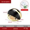 Aço inoxidável sucção de porta sem perfuração topo de tartaruga topo de porta com vidro magnético porta anti-colisão resistência de porta batente de porta espessado toque de porta semicircular