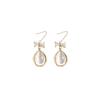 Aretes de Perlas de Plata S925 Aguja Estilo Barroco Aretes de Celebridad de Internet Coreana Aretes Versátiles para el Trabajo