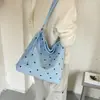 Bolsa tote de grande capacidade para mulheres, novo modelo de verão 2026, bolsa de ombro de bolinhas de alta qualidade, bolsa de axila, bolsa transversal para o dia a dia