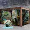 Cortina Ventana Pantalla Impermeable Exterior Comercio Exterior Transfronterizo Pabellón Moderno Amazon Transfronterizo Toldo Protector Solar Serie Bosque
