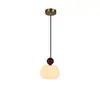 Luminária Pendente Retro Latão Estilo Japonês para Quarto, Mesa de Cabeceira, Balcão de Bar de Luxo Leve, Corredor de Entrada, Vitrine, Pequena Luminária Pendente de Madeira de Nogueira para Homestay